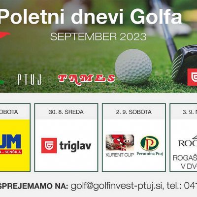 Poletni dnevi golfa na golf igrišču Ptuj